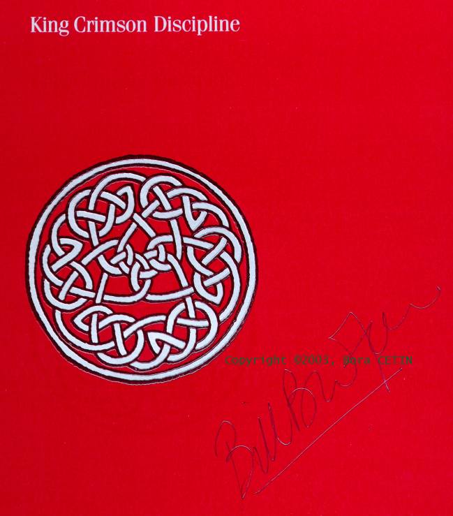 Bill Bruford sign Discipline